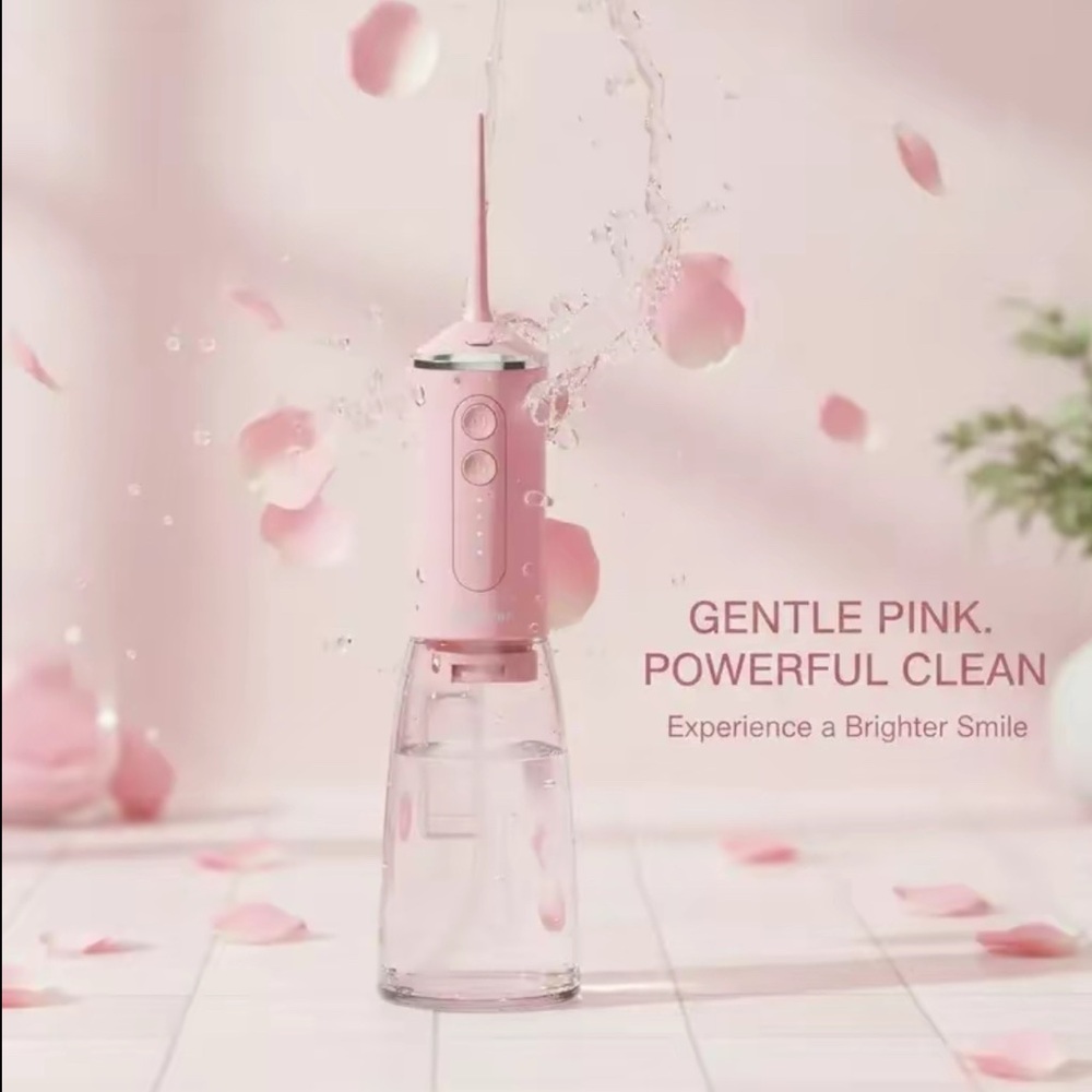 Pink Water Flosser Oral Irrigator Portable
